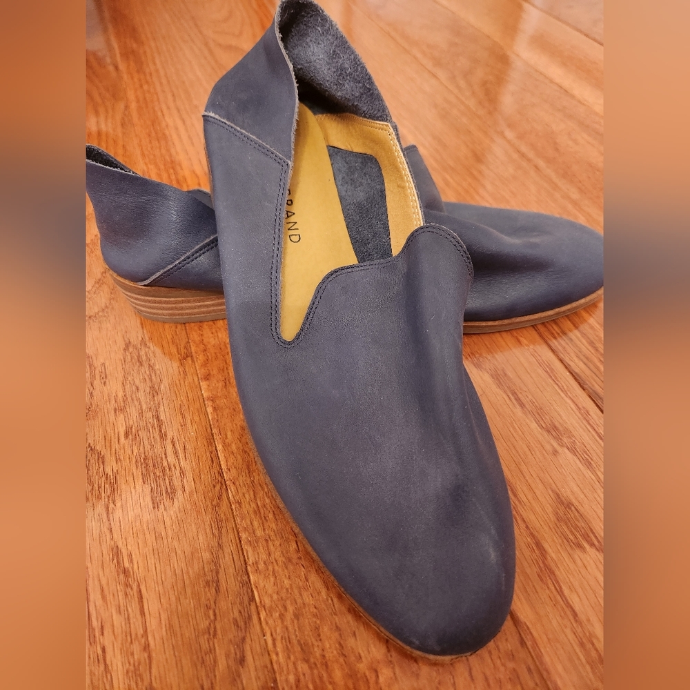 Lucky Brand Blue Grey Loafers Women Size US 8.5/EU 39 NWOT